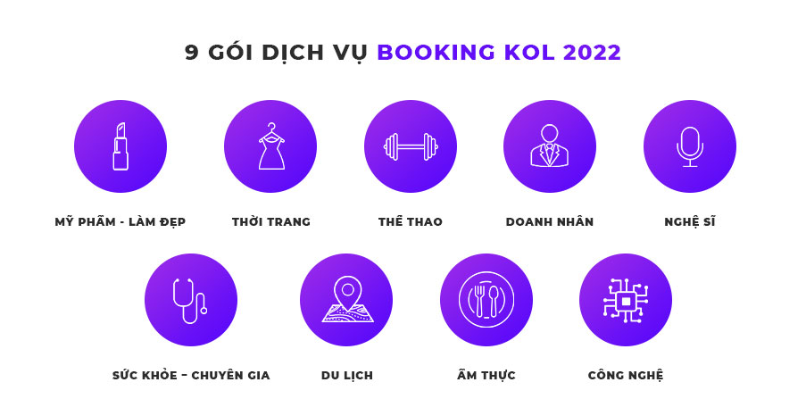 9 gói dịch vụ Booking KOL 2022 REVU Việt Nam