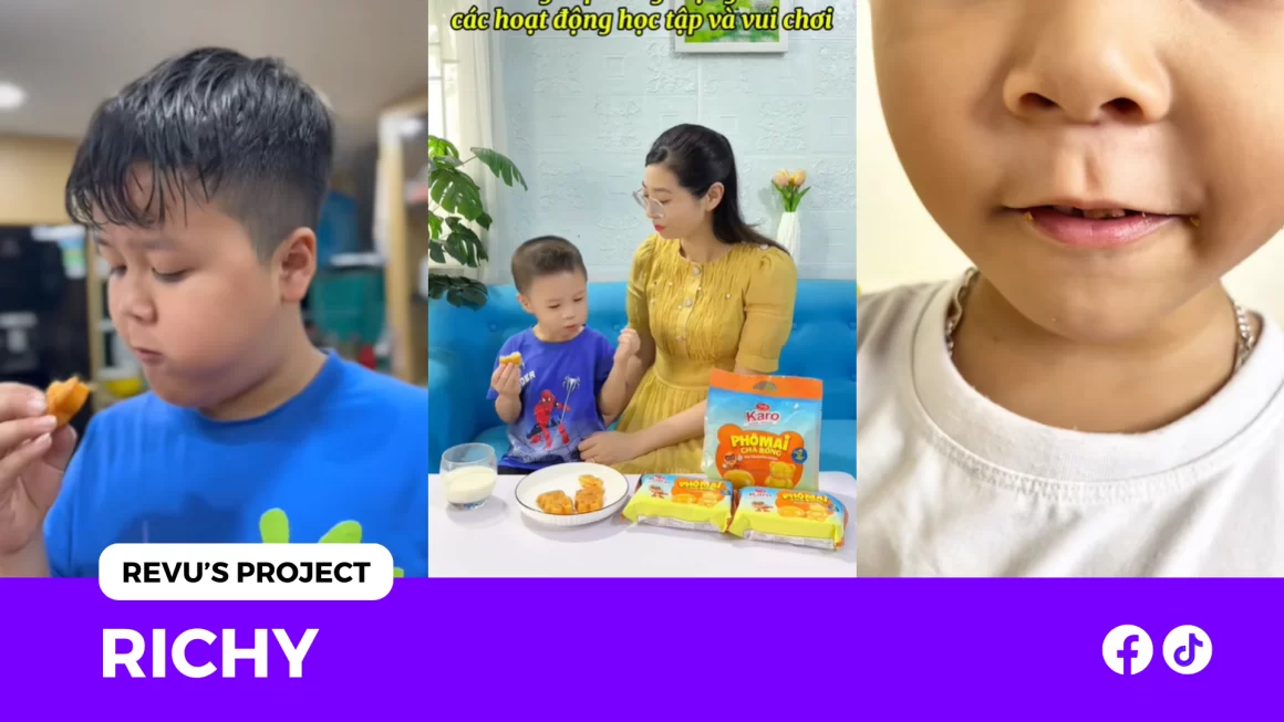 Richy x REVU: Bánh Gấu Karo phủ sóng TikTok qua micro mom influencer