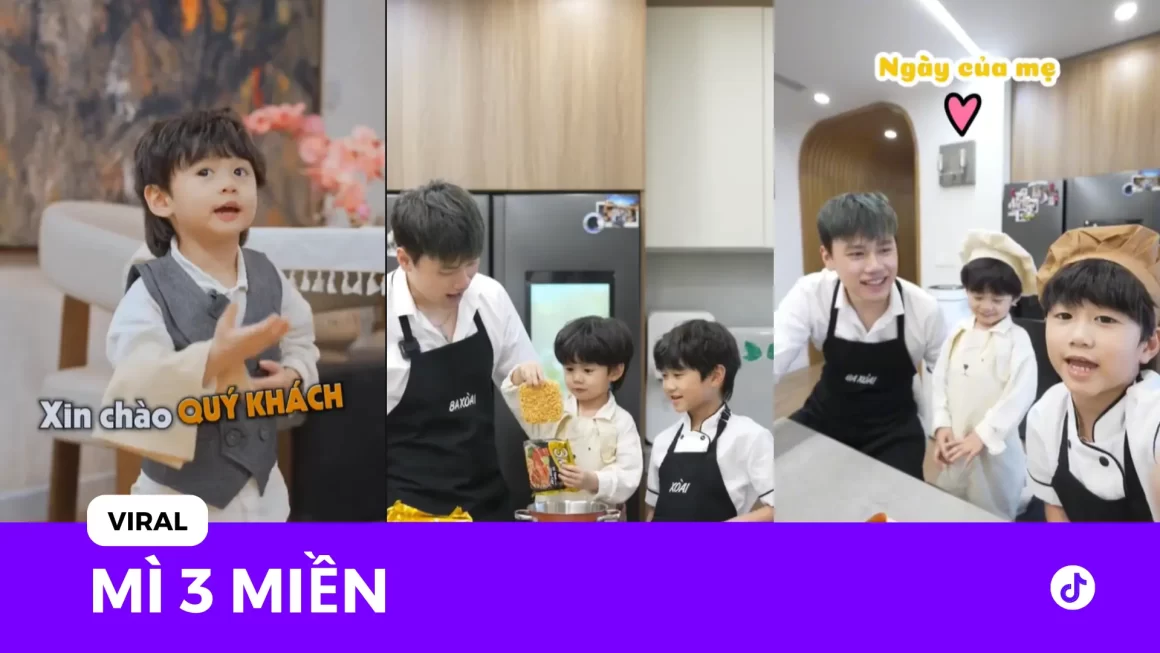 Mì 3 Miền x Xoài Fam viral 2.2 triệu view: Dừa hóa thân đầu bếp nấu ăn cho mẹ siêu đáng yêu
