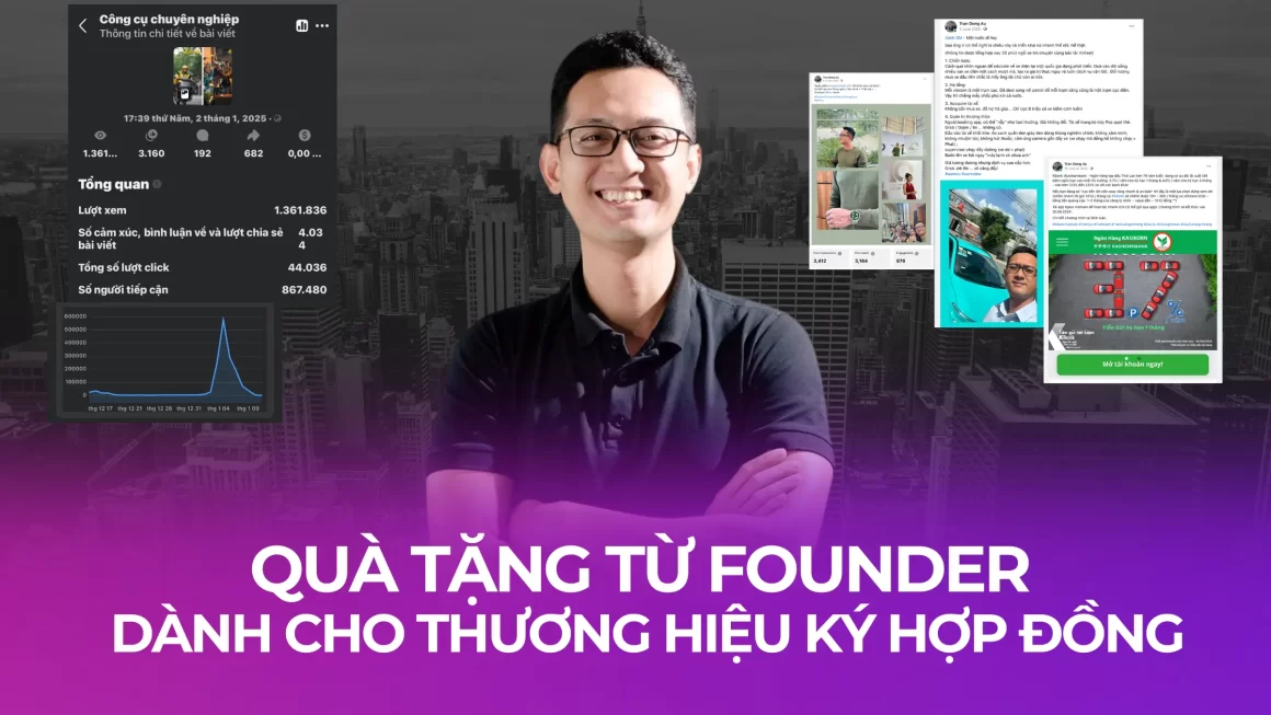 Quà tặng trị giá 10-20 triệu từ Founder REVU – dành riêng cho các brand ký hợp đồng