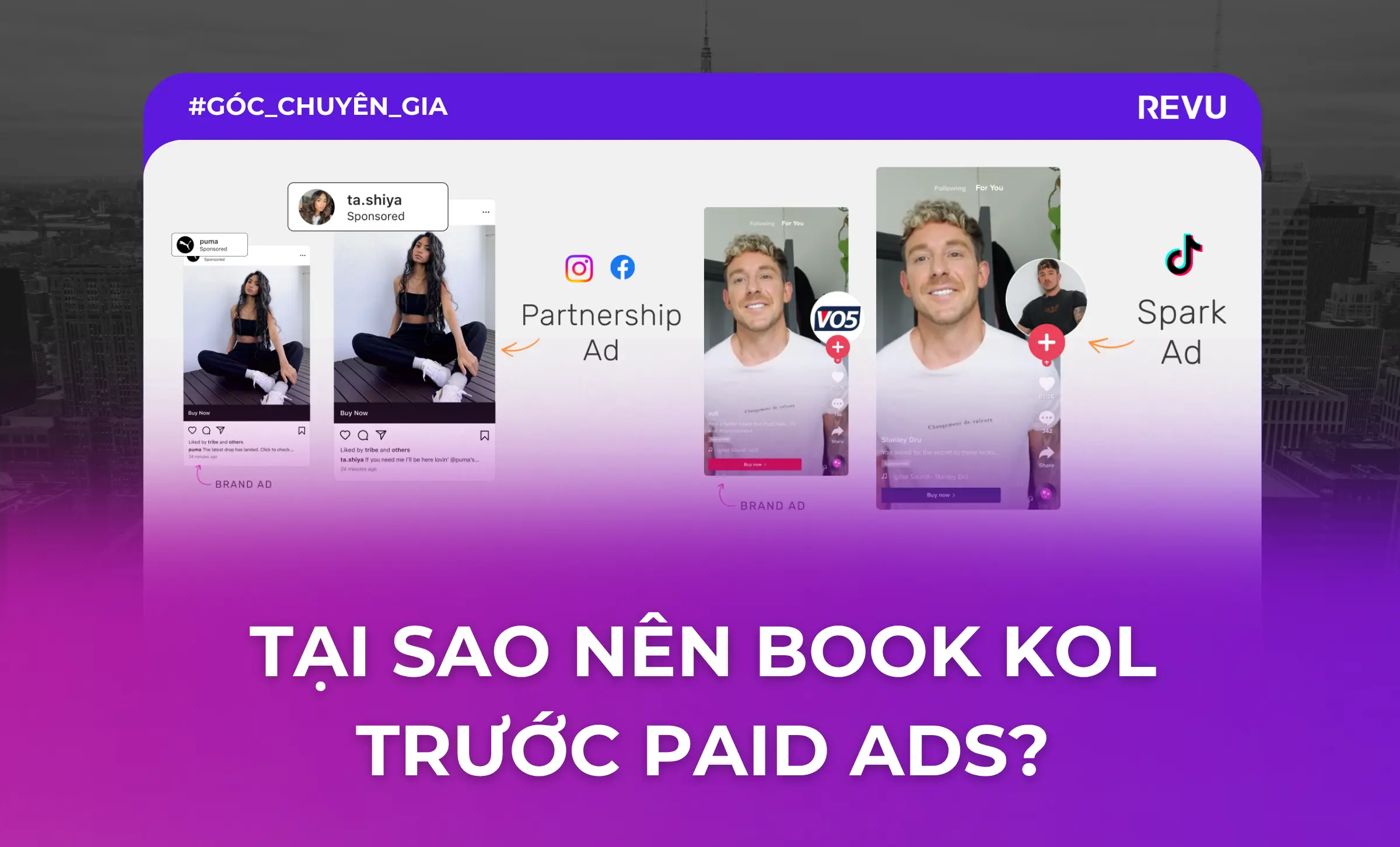 book kol trước paid ads