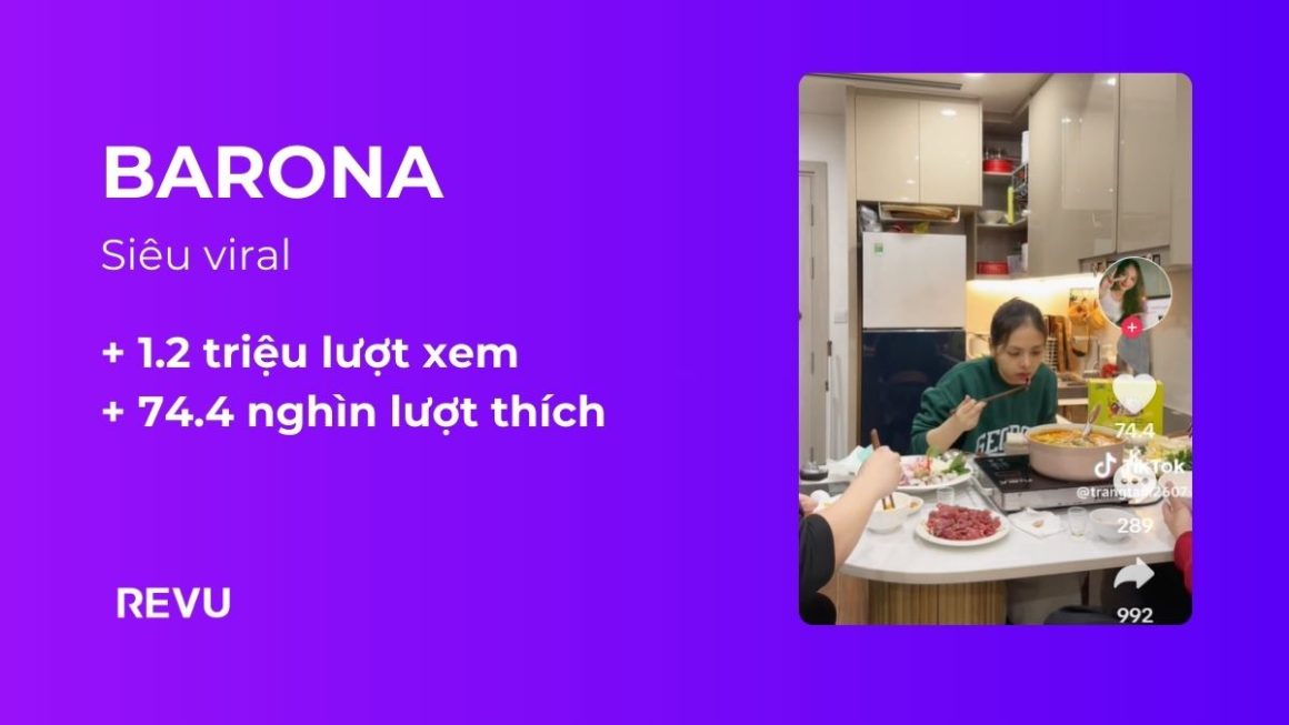 Barona x Trang Tấm: 1.2 triệu view với câu chuyện mời bạn đến ăn