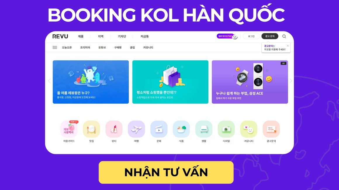 Booking KOL Hàn Quốc Nhanh, Hiệu quả với REVU