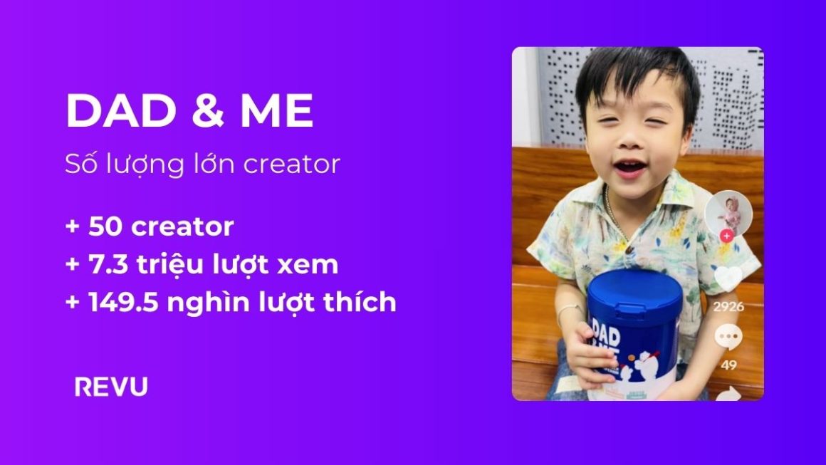 DAD & ME x REVU: 7.3 triệu lượt xem TikTok từ những khoảnh khắc bé vận động khoẻ mạnh