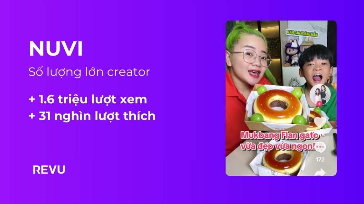 NuVi x REVU: Mukbang mẹ – bé tự nhiên, bé Capibara khiến 1.6 triệu người xem thích thú