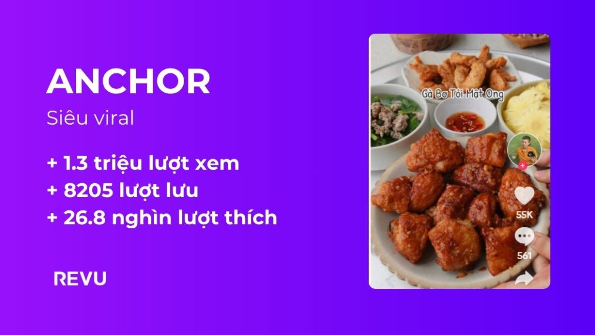 Anchor x REVU: Công thức ngon miệng – Chiến lược influencer hiệu quả tự nhiên
