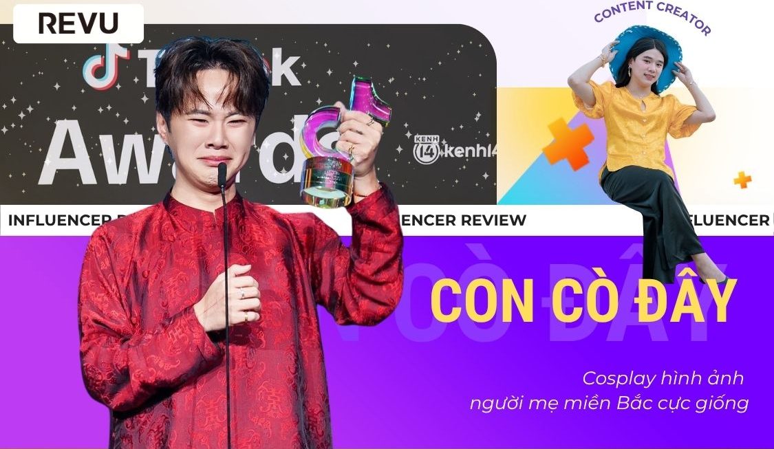 Con Cò Đây – Hóa thân Mẹ miền Bắc cực giống, đạt giải TikTok Awards 2025