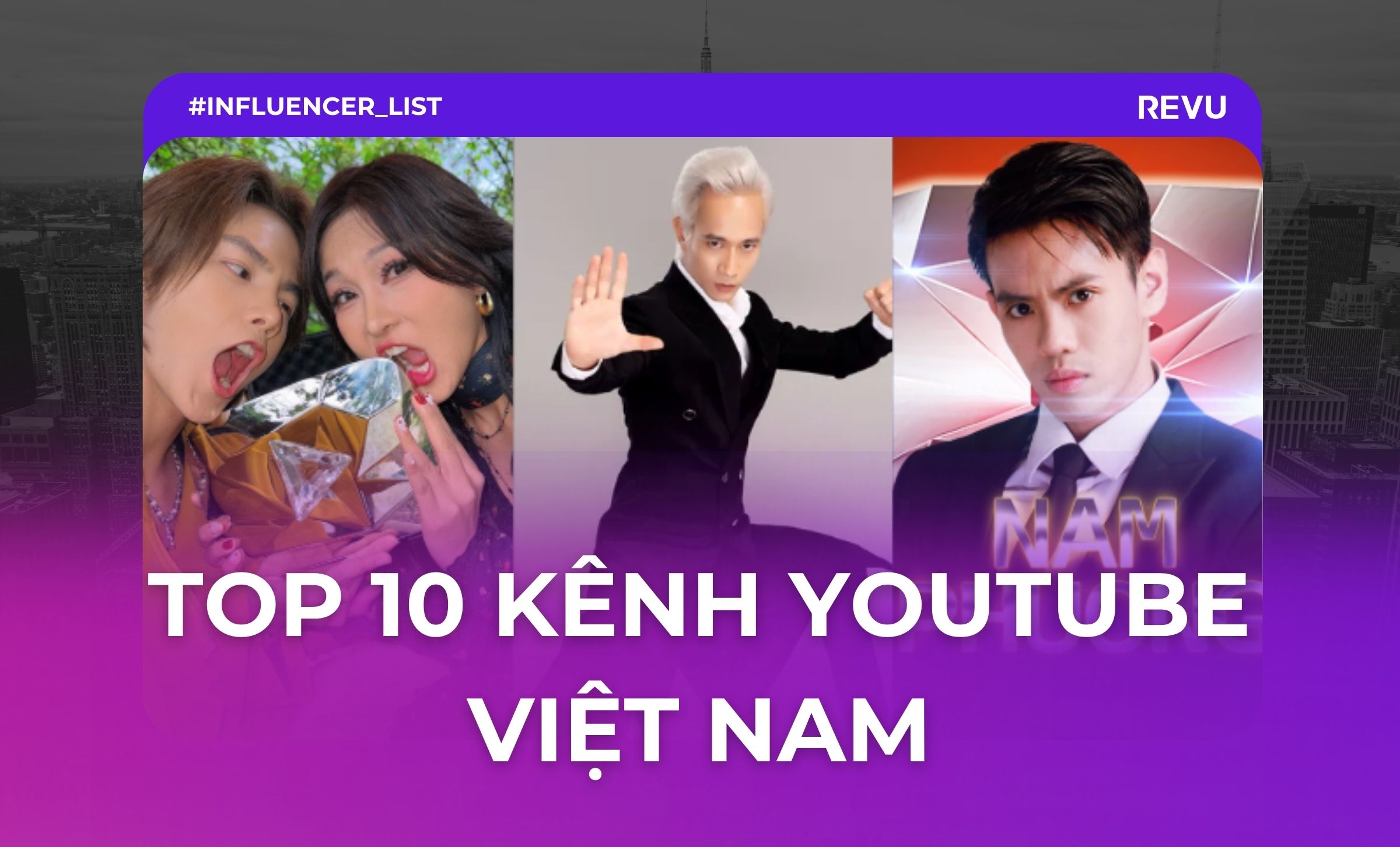 top 10 kênh youtube việt nam
