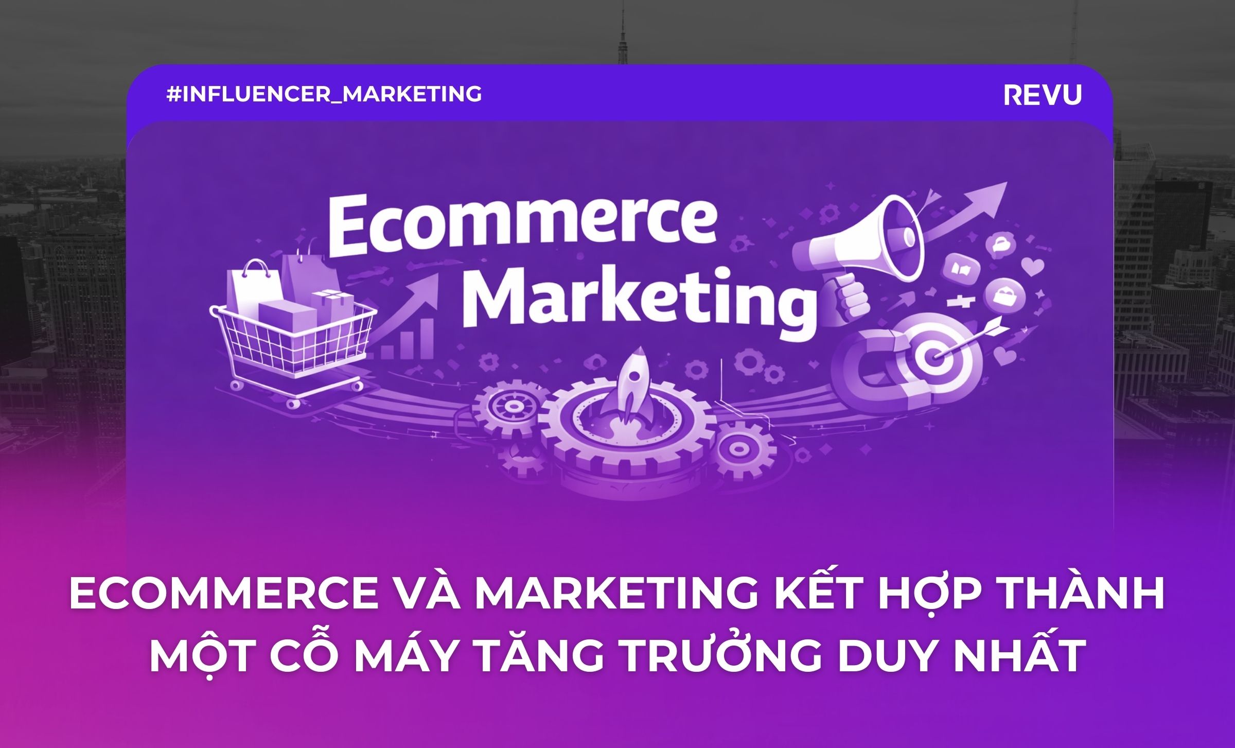 Ecommerce và Marketing kết hợp thành một cỗ máy tăng trưởng duy nhất