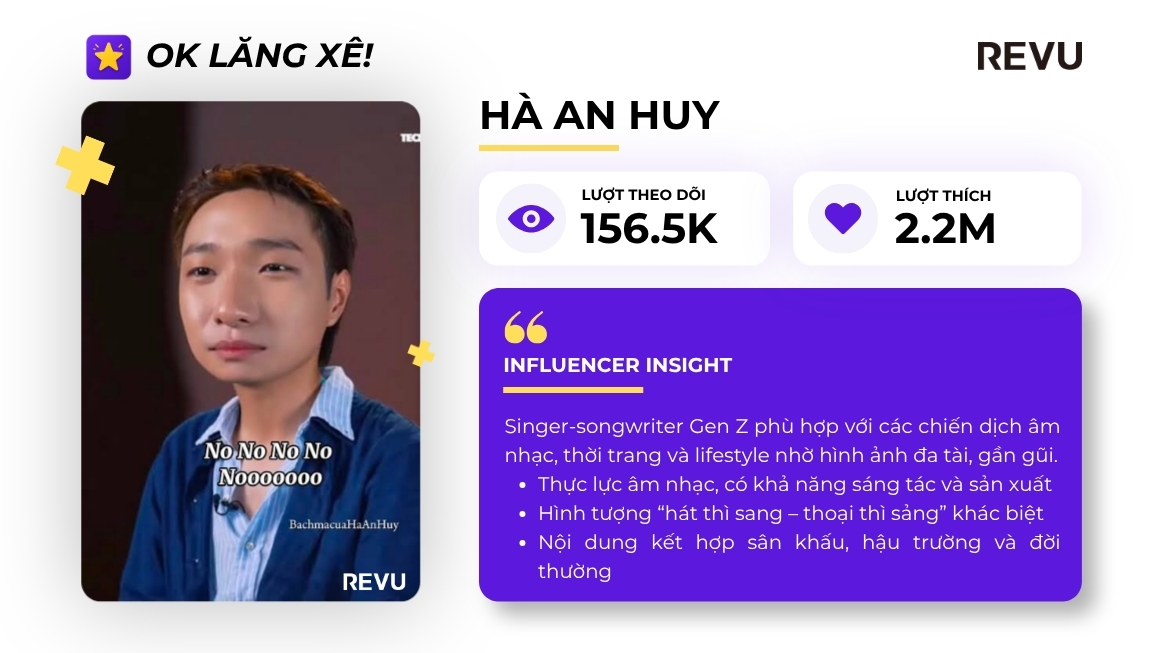 hà an huy ok lăng xê