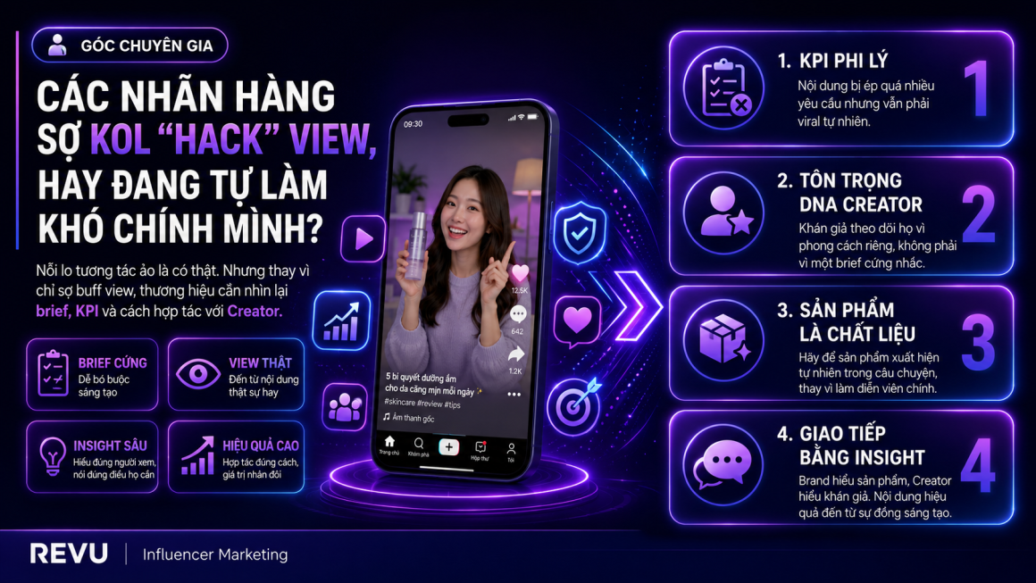 KOL buff view: Nhãn hàng đang sợ đúng hay tự làm khó mình?