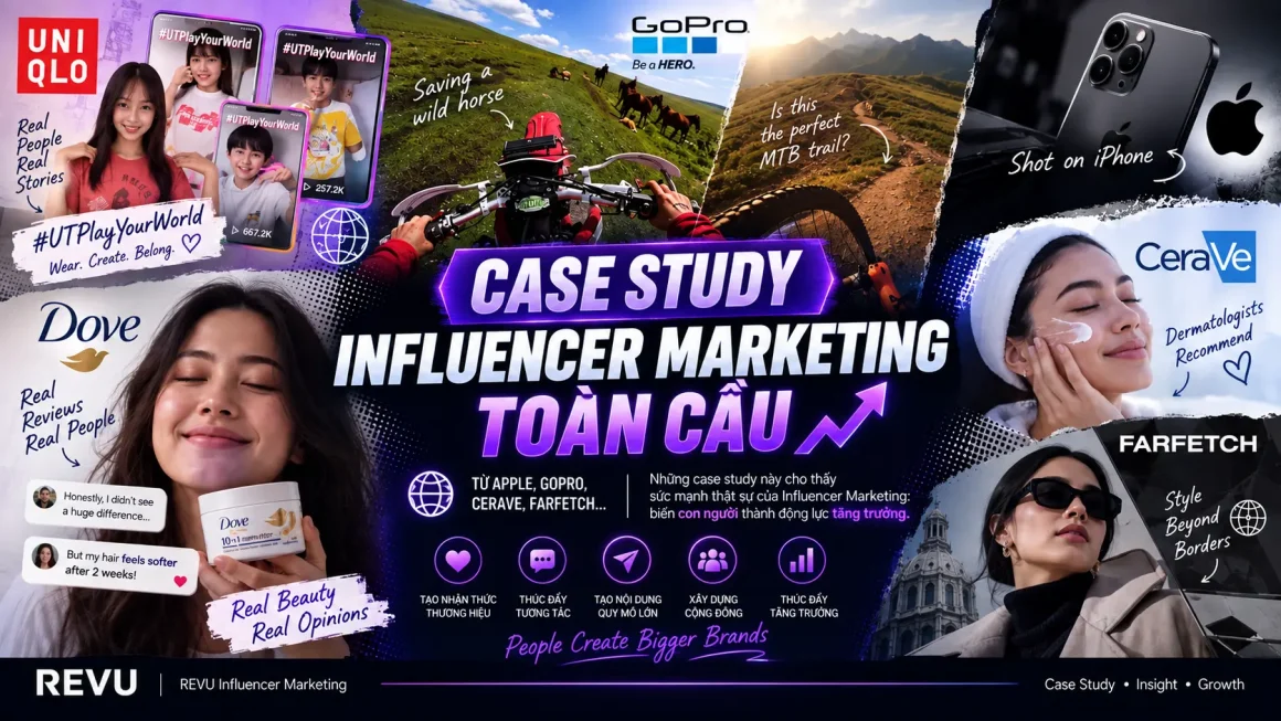 10+ Case Study Influencer Marketing Toàn Cầu: Bài Học Từ Apple, GoPro, CeraVe, Farfetch